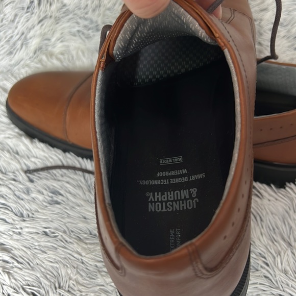 Johnston & Murphy Sz 13 Brown Leather Dress Shoes - Picture 11 of 13